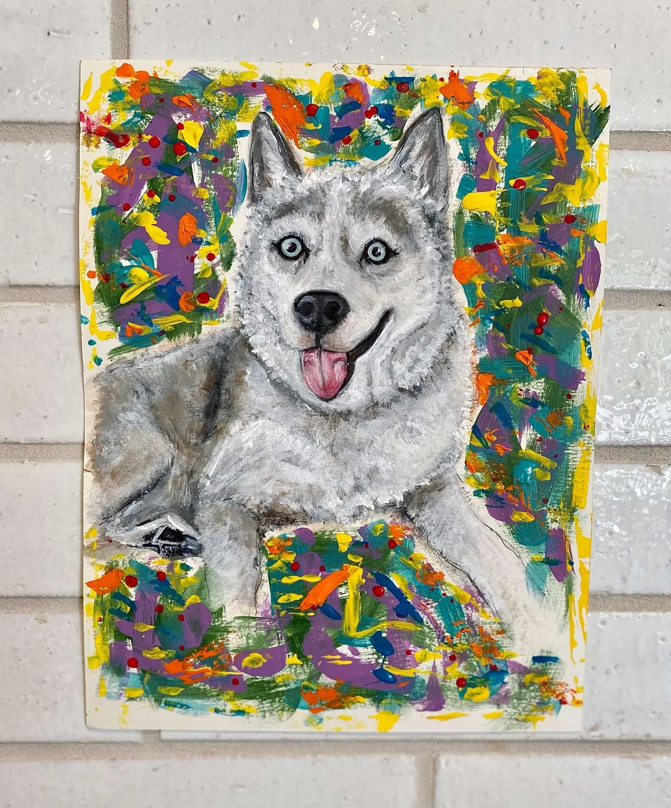 Pet portrait painting